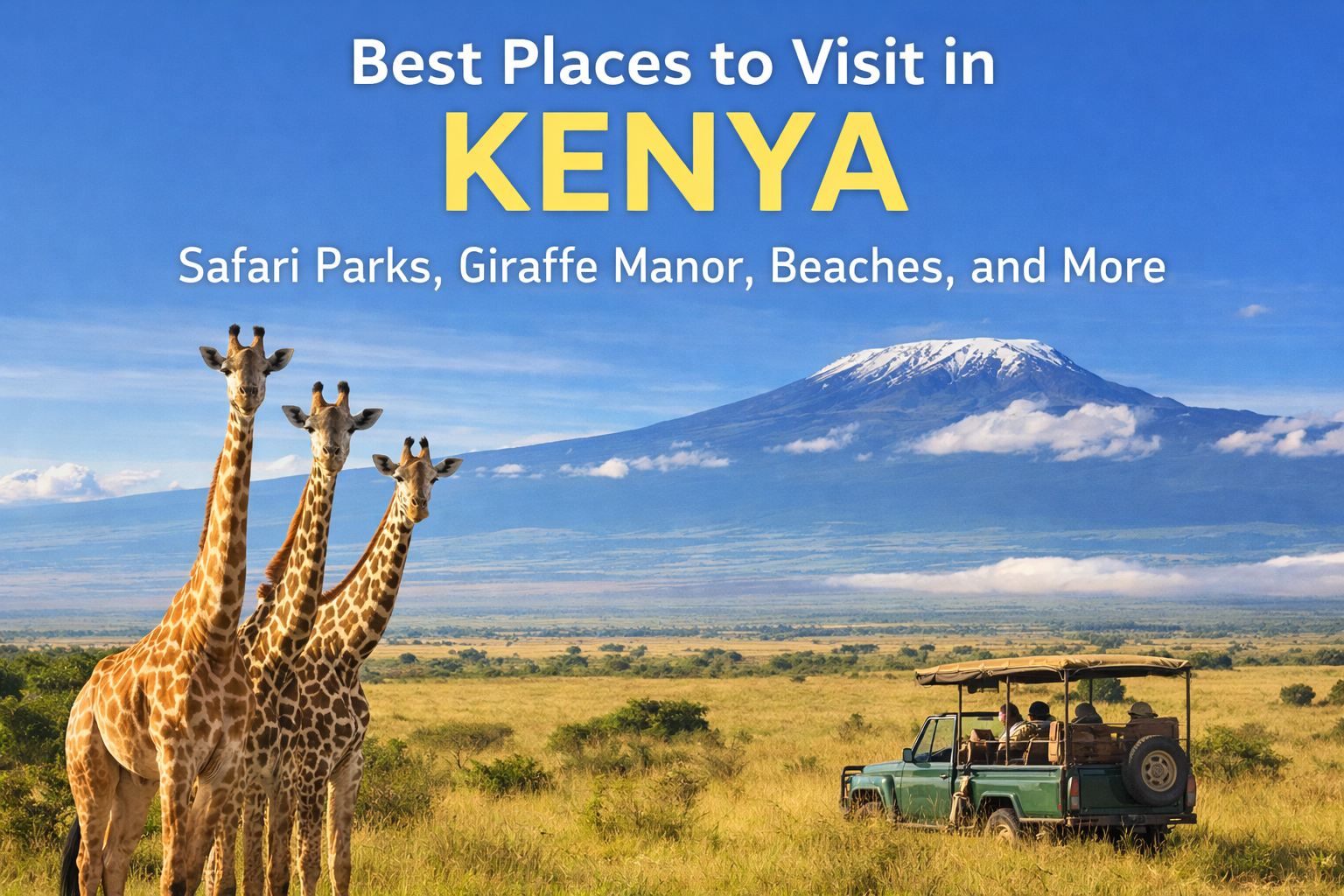 Best Places to Visit in Kenya: Safari Parks, Giraffe Manor, Beaches, and More