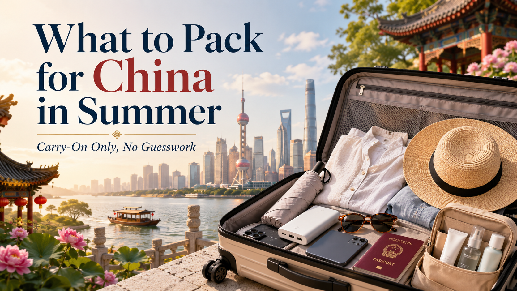 What to Pack for China in Summer: Carry-On Only, No Guesswork