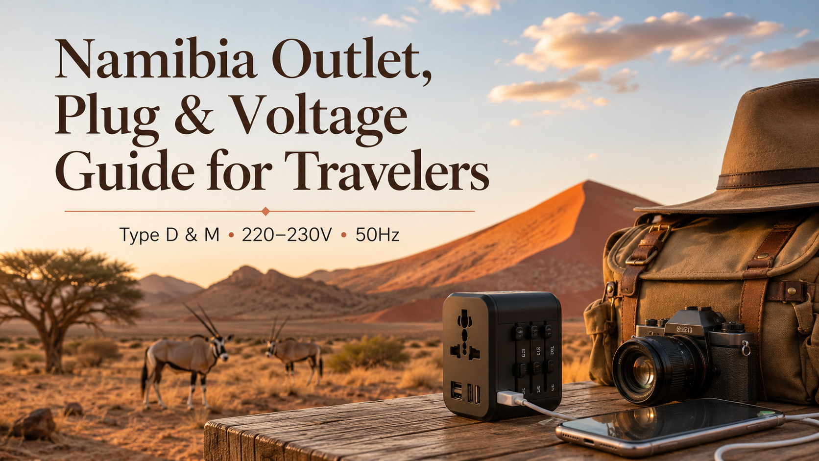 Namibia Outlet, Plug & Voltage Guide for Travelers: Complete Guide ⚡