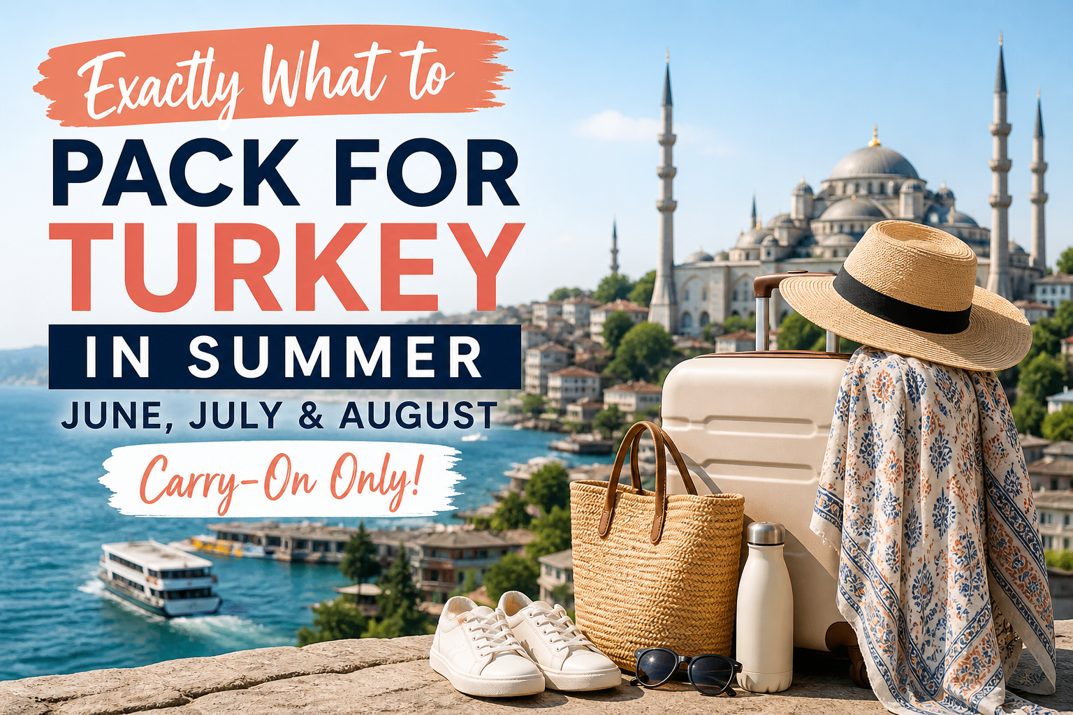 Exactly What to Pack for Turkey in Summer: June, July & August Carry-On Only