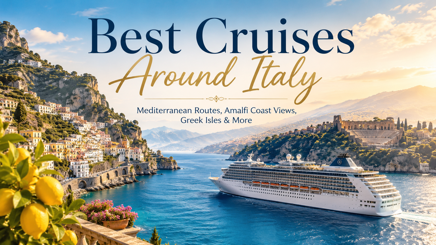Best Cruises Around Italy: Mediterranean Routes, Amalfi Coast Views, Greek Isles Sailings, Sicily Stops & More