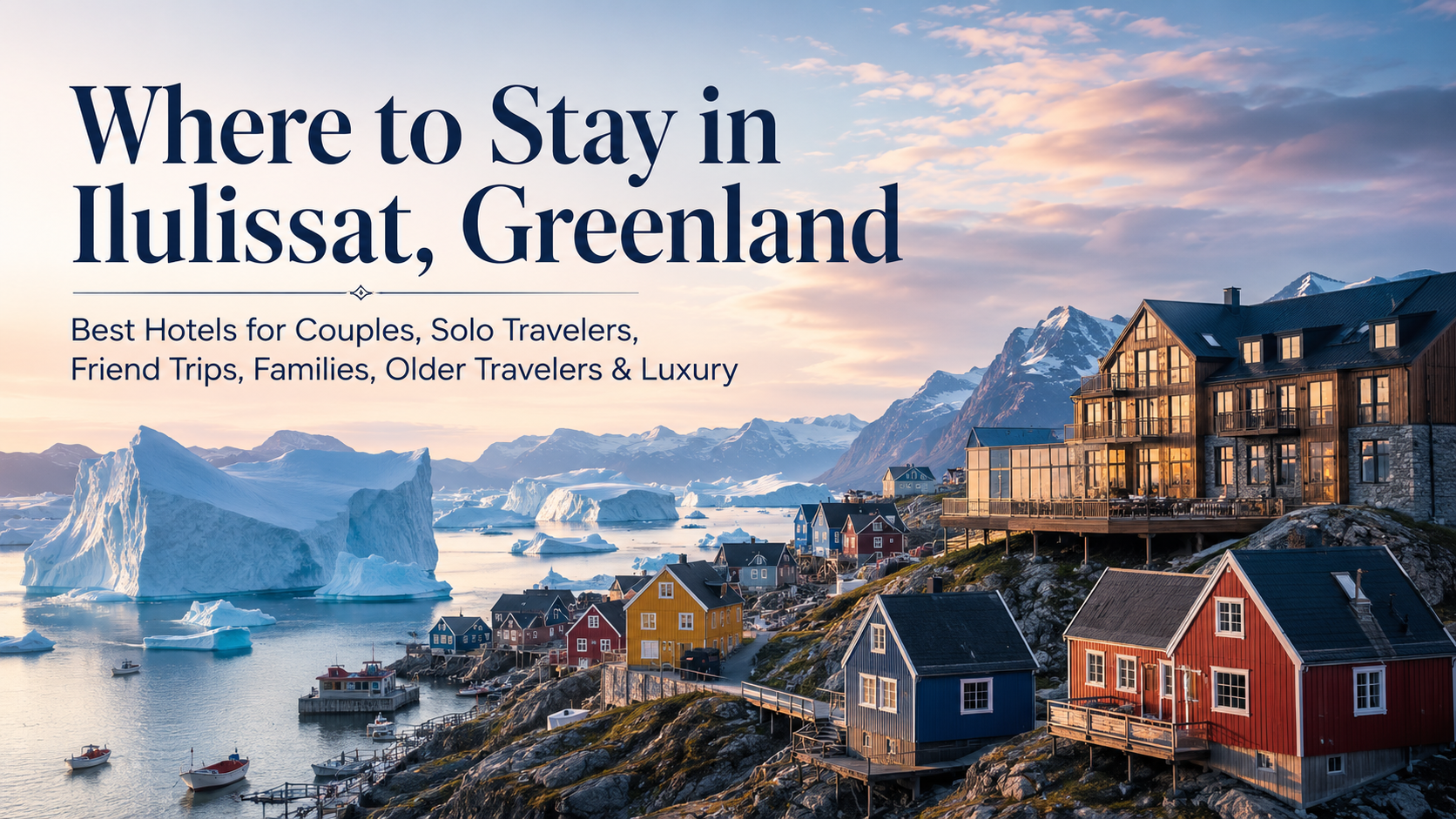 Where to Stay in Ilulissat, Greenland: Best Hotels for Couples, Solo Travelers, Friend Trips, Families, Older Travelers & Luxury