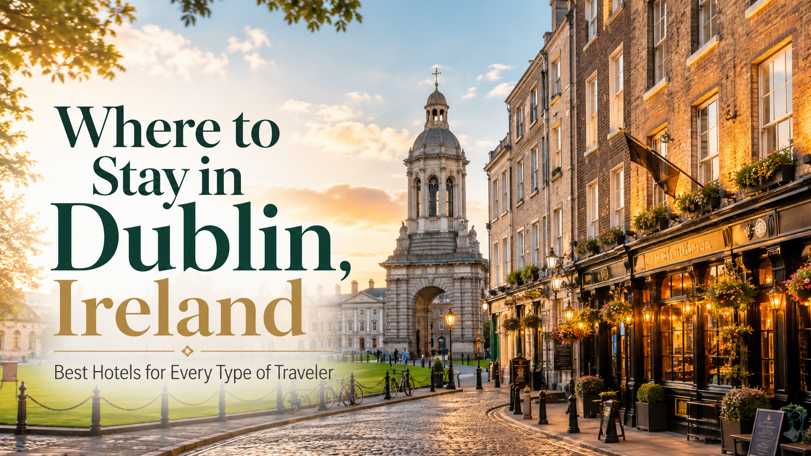 Where to Stay in Dublin, Ireland: My Best Hotel Picks for Couples, Solo Travelers, Friend Trips, Families, Older Travelers, Luxury, Mid-Range, Budget, Business Travelers & Book Lovers