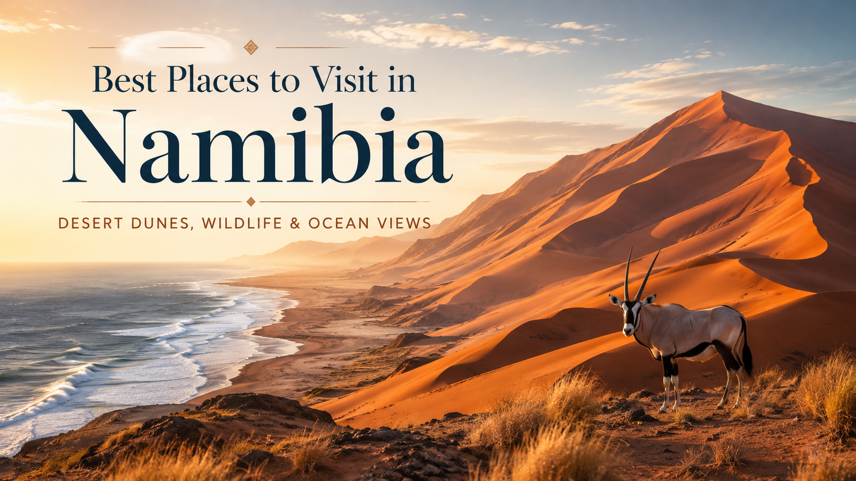 Best Places to Visit in Namibia: Sossusvlei, Etosha, Swakopmund, Skeleton Coast & Desert-Ocean Escapes
