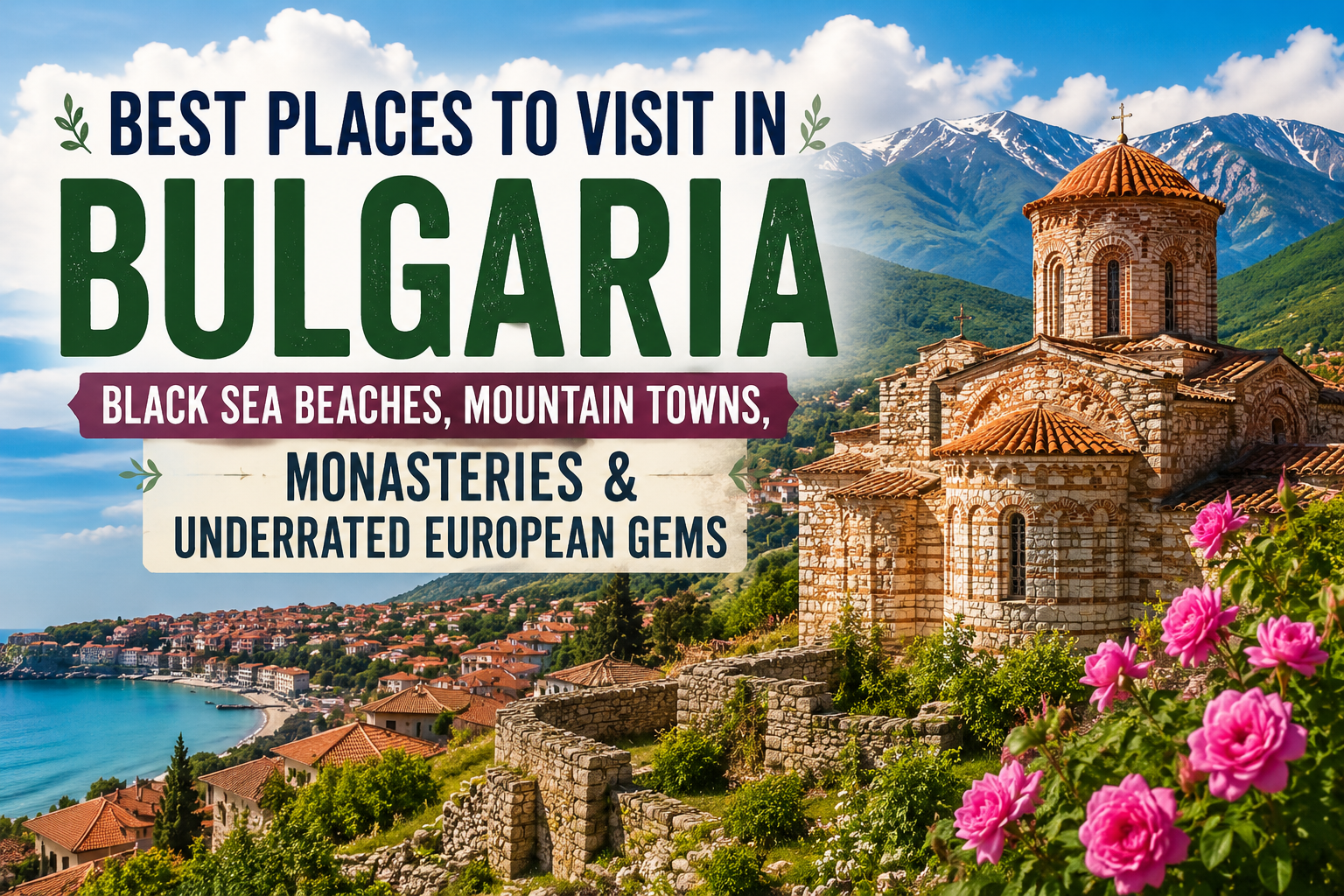 Best Places to Visit in Bulgaria: Black Sea Beaches, Mountain Towns, Monasteries & Underrated European Gems