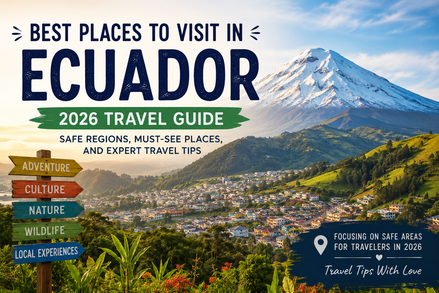 Best Places to Visit in Ecuador in 2026: Galápagos Islands, Andes, Cloud Forests & Colonial Cities