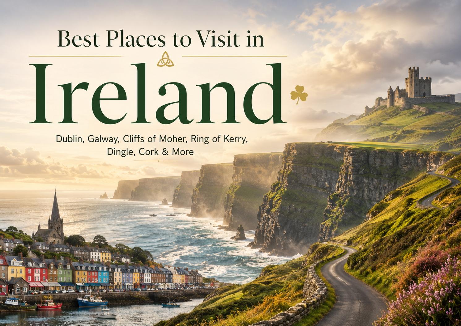 Best Places to Visit in Ireland: Dublin, Galway, Cliffs of Moher, Ring of Kerry, Dingle, Cork & More