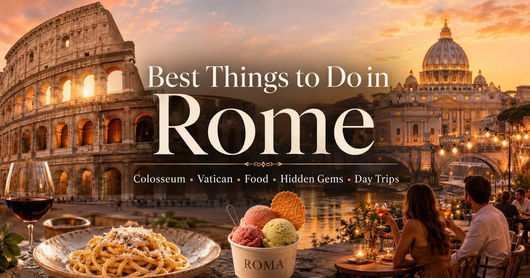 Best Things to Do in Rome, Italy: Colosseum, Vatican, Food Tours, Hidden Ruins, Rooftops, Day Trips & Roman Experiences