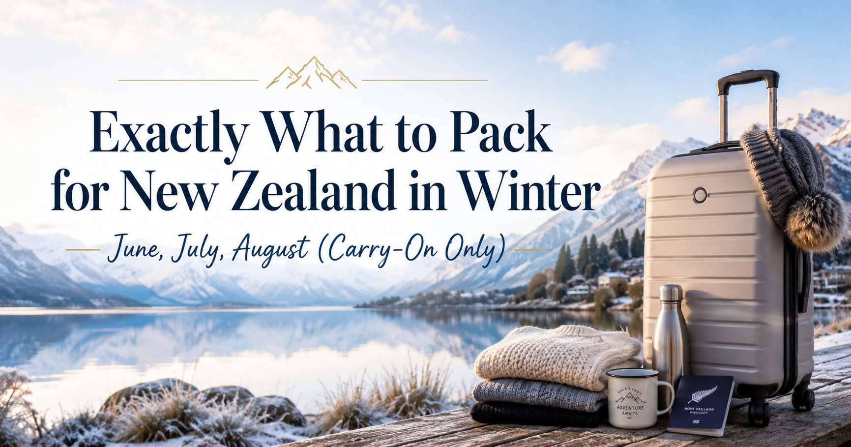 Exactly What to Pack for New Zealand in Winter: June, July, August (Carry-On Only)