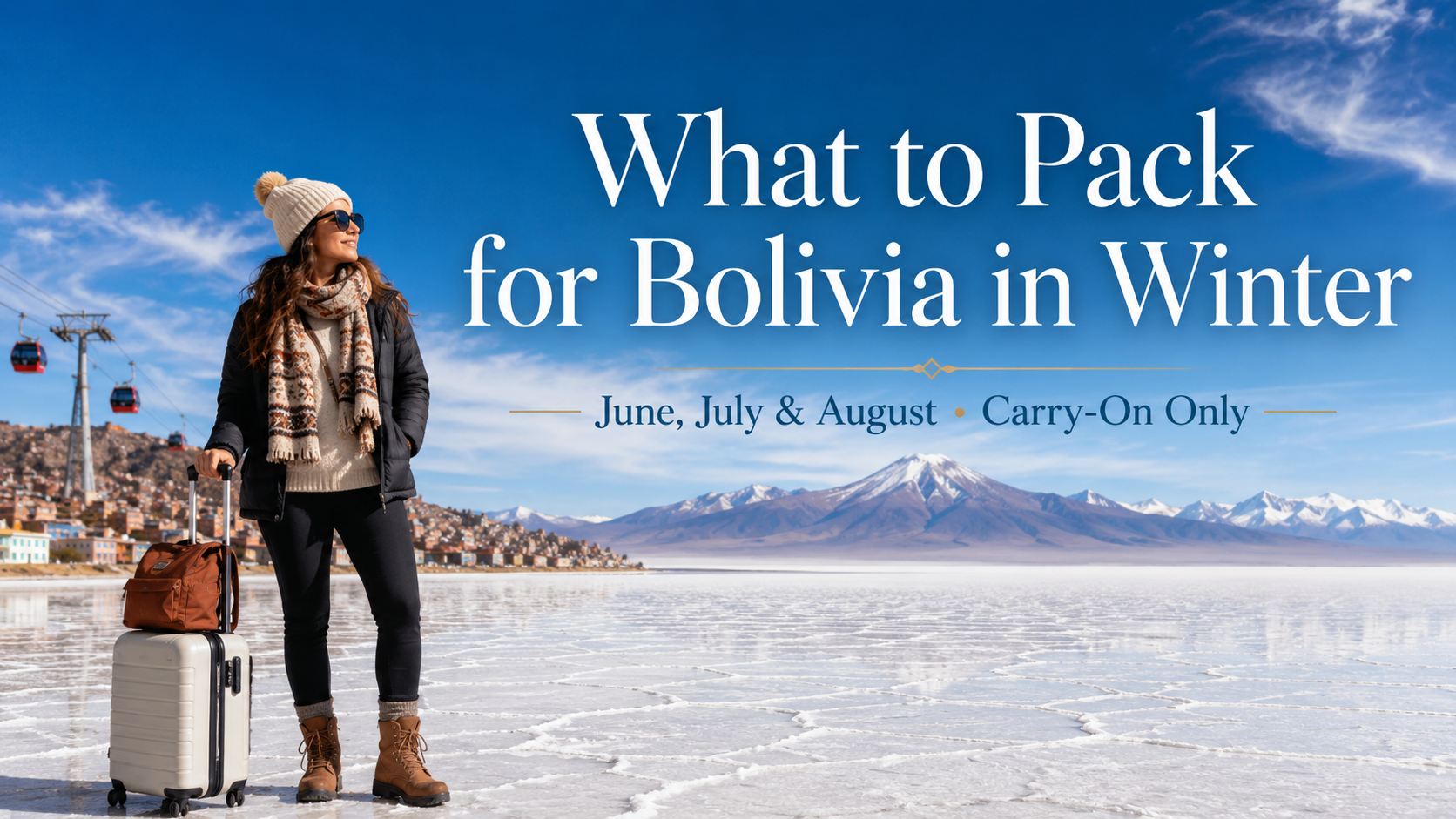 Packing list for Bolivia in June July and August
