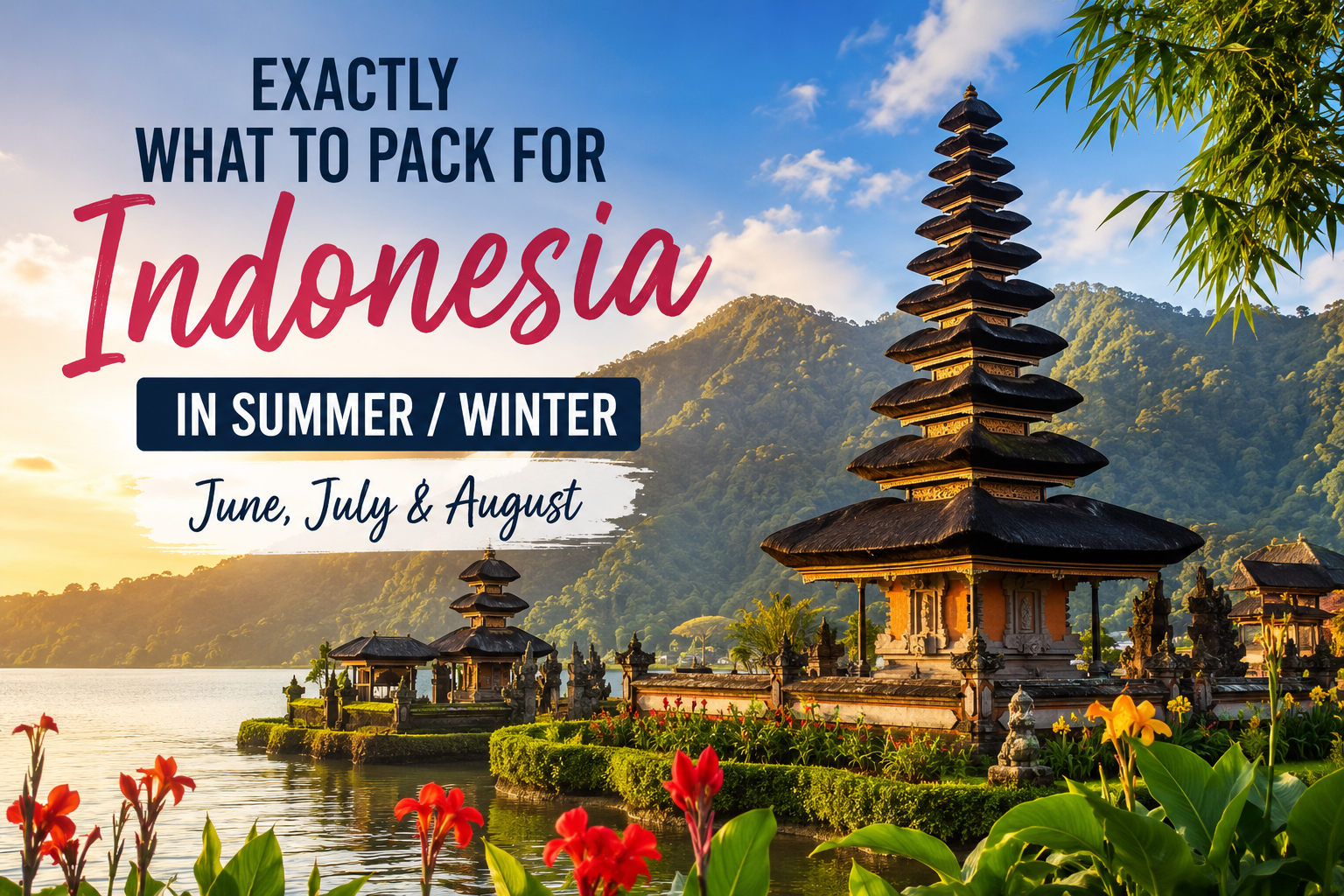 Exactly What to Pack for Indonesia in Summer / Winter: June, July & August