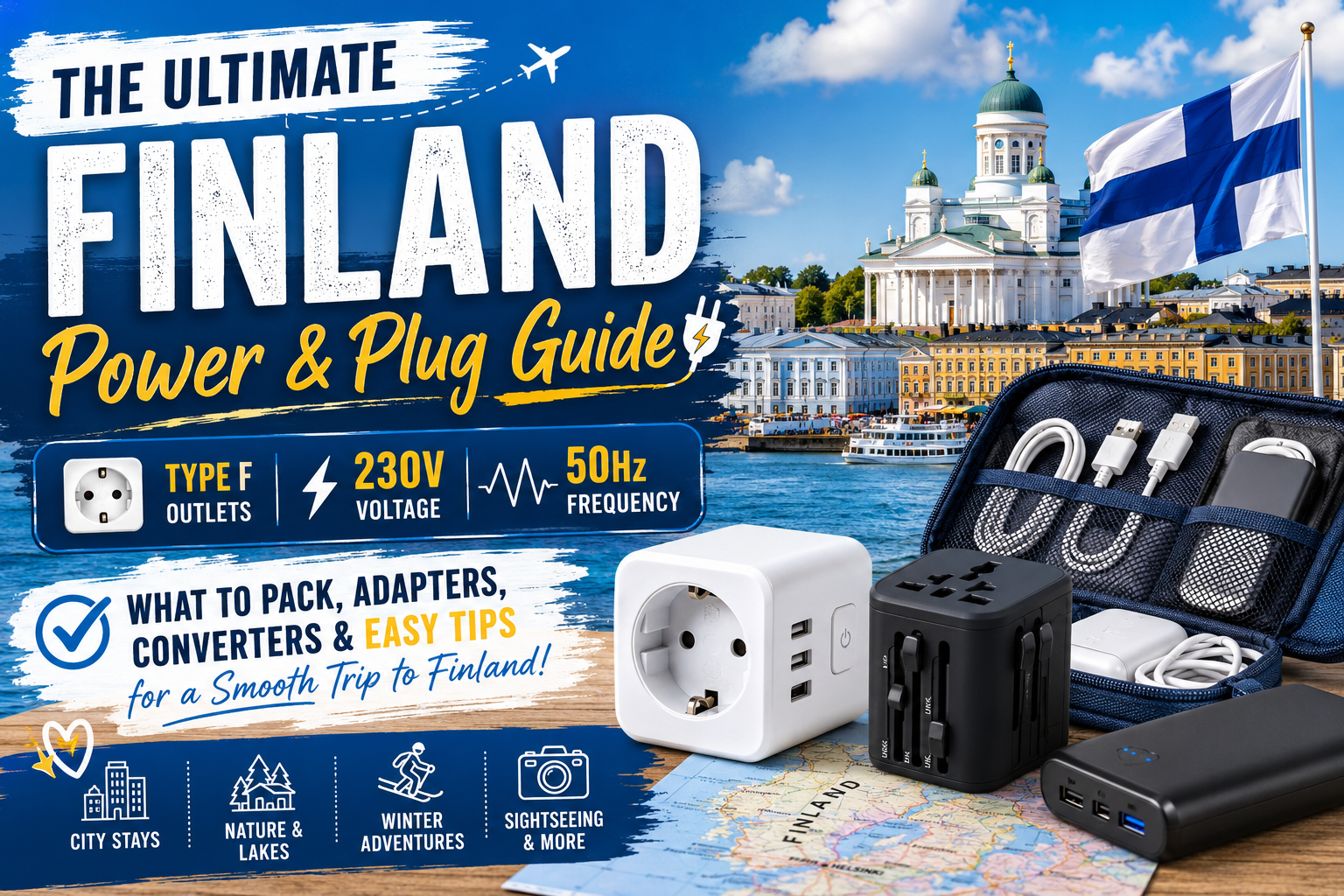 Finland outlet plug and voltage guide for travelers