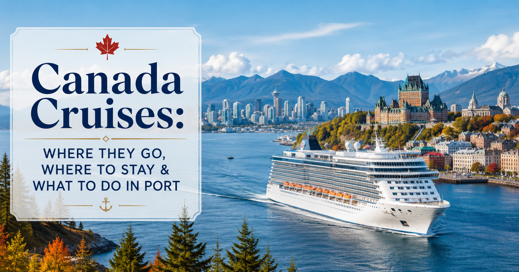 Canada Cruises: Where They Go, Where to Stay, and What to Do in Port
