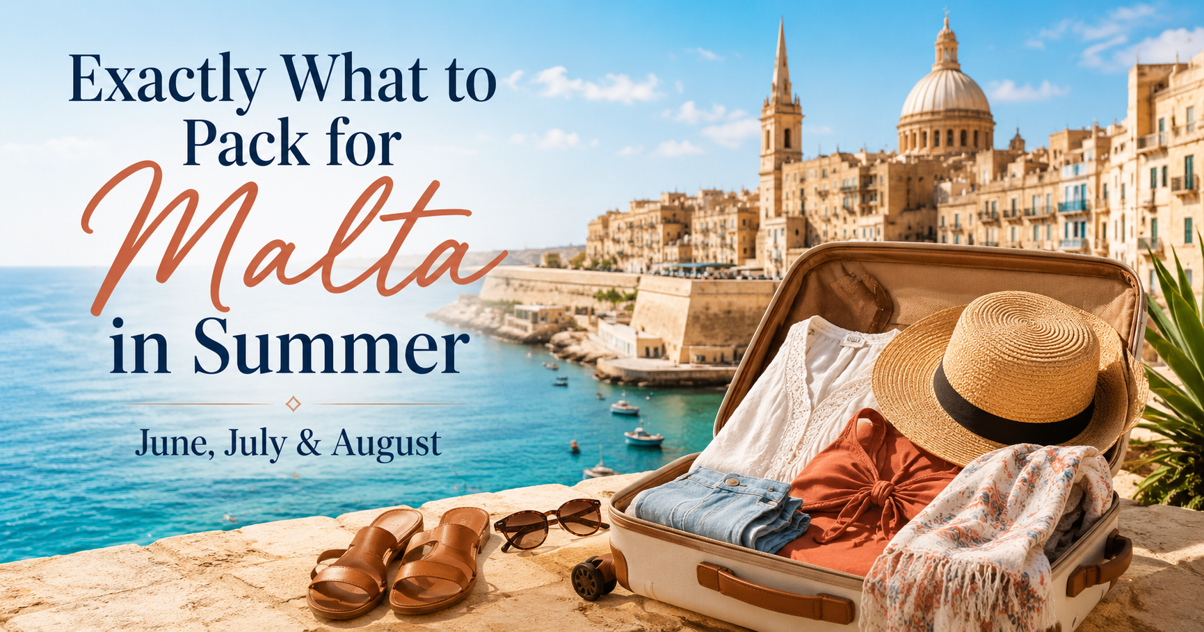 Packing list for Malta in June July and August summer
