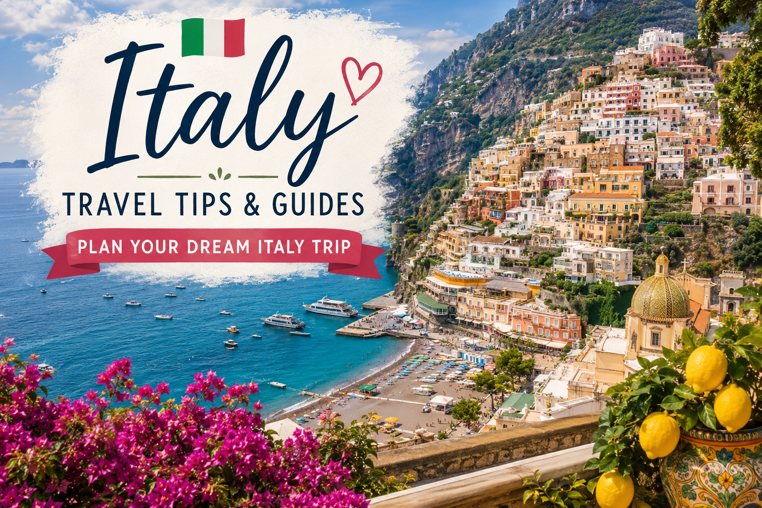 Italy easy travel tips and planning guides, with love