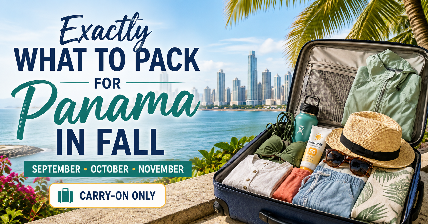 Exactly What to Pack for Panama in Fall: September, October & November Carry-On Only