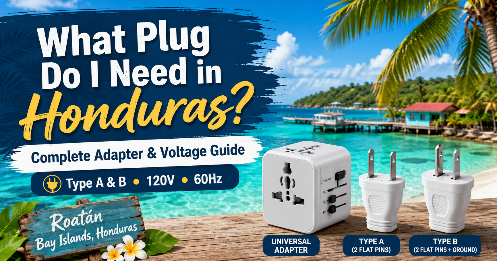 Honduras Outlet, Plug & Voltage Guide for Travelers: Complete Edition ⚡