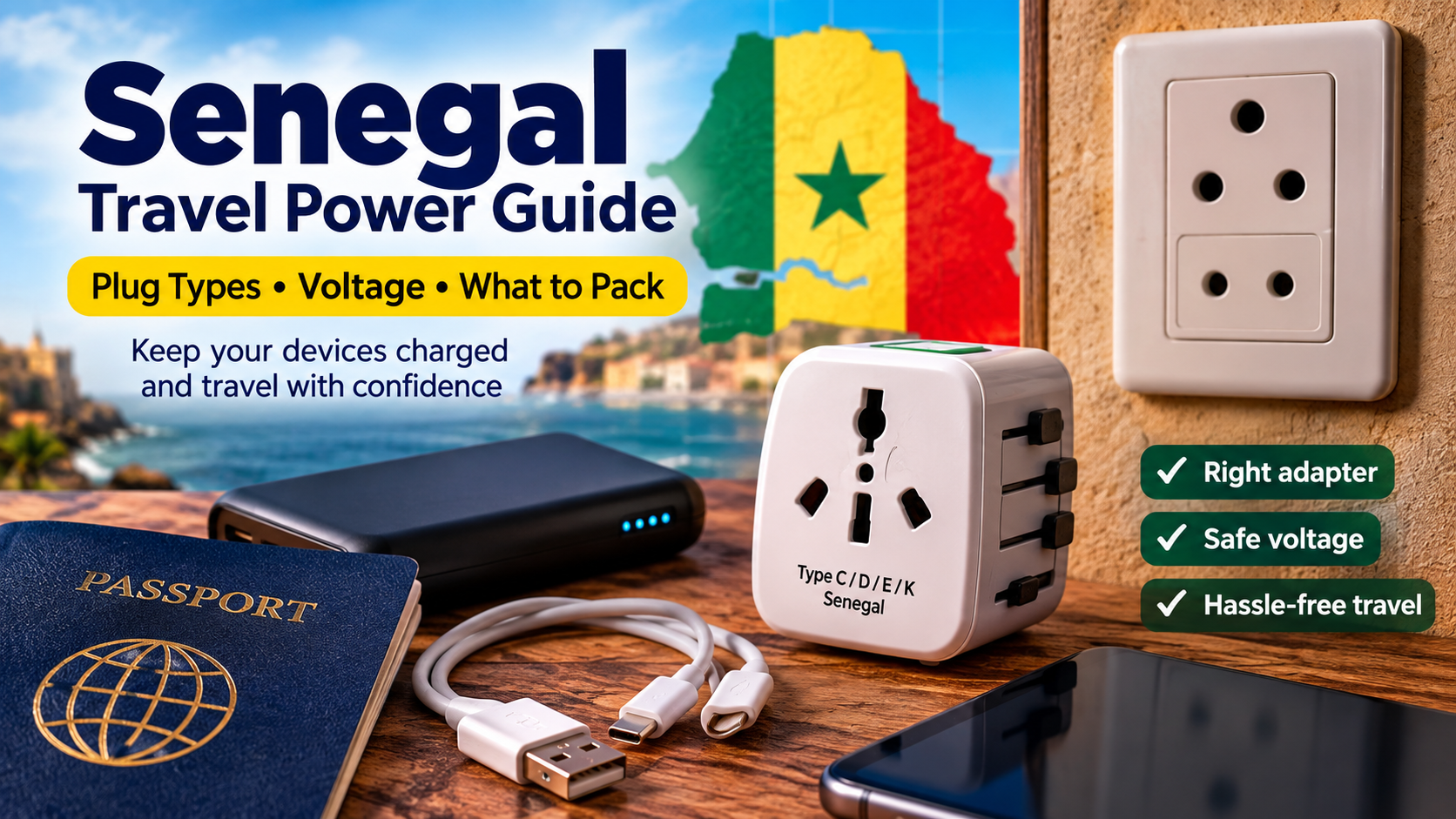 Senegal outlet, plug and voltage guide for travelers