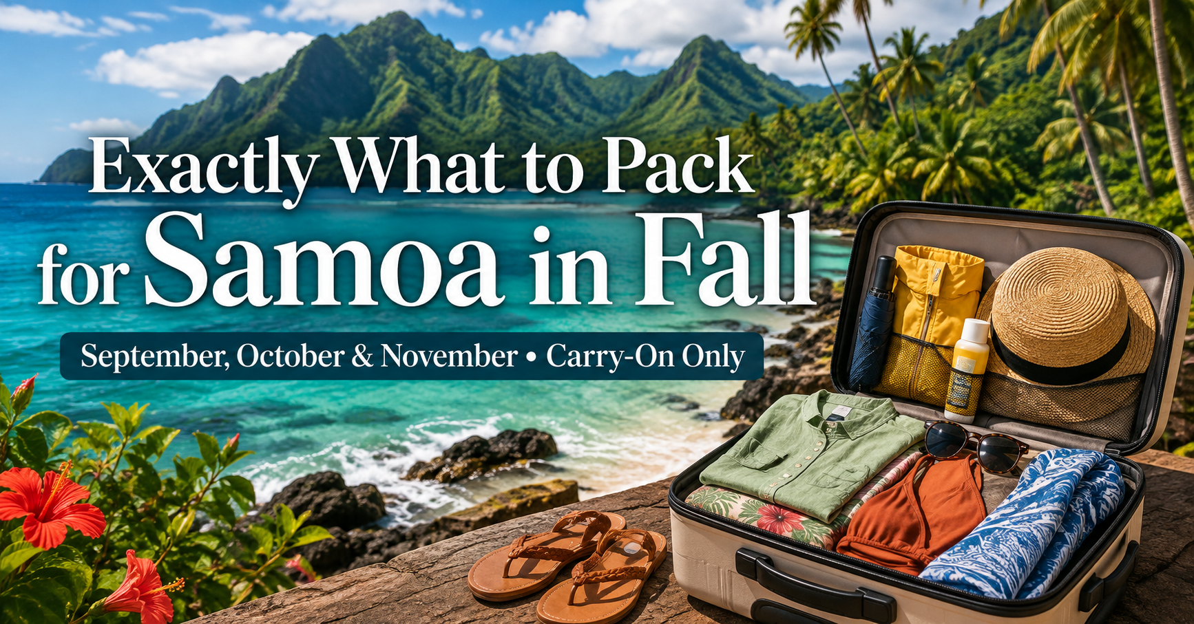 Exactly What to Pack for Samoa in Fall: September, October & November Carry-On Only
