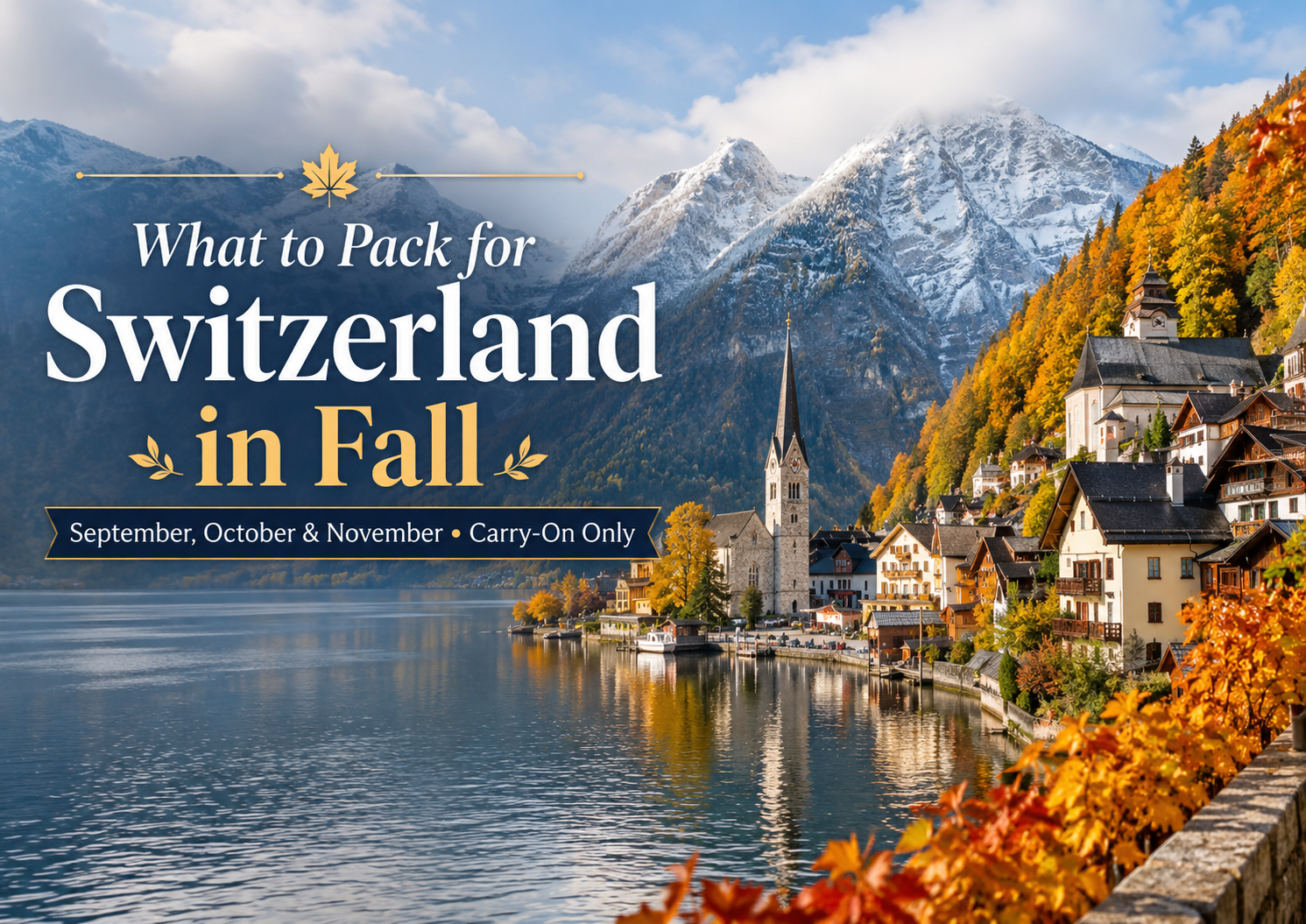 Switzerland fall packing list September October November